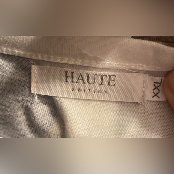 🔥Like New Haute Edition Short Sleeve Leopard Tee- size xxl - Picture 6 of 8